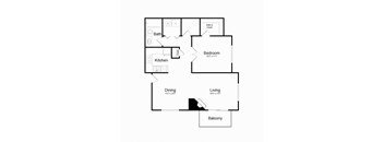 C Modern Floor Plan  at Alvista Trailside Apartments, Englewood, Colorado