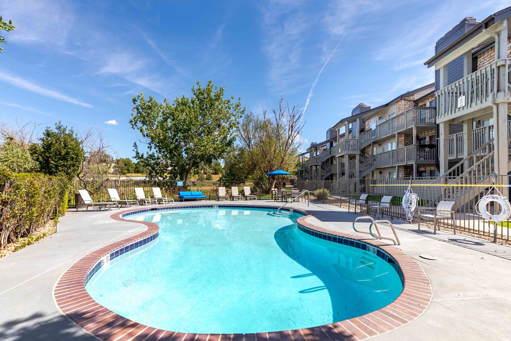 our apartments have a large resort style pool