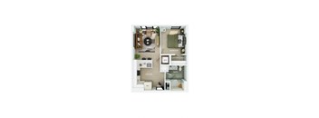 a 1 bedroom floor plan  studio