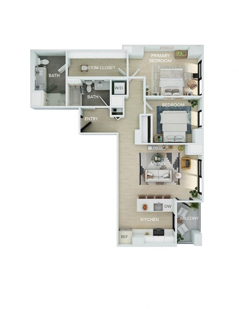 the brook floor plan studio