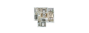 a 3 bedroom floor plan of a 2100 sq ft house