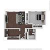 607 SF 1 bed 1 bath Floor Plan 607 SF 1 bed 1 bath Floor Plan at The 6Hundred, Worcester, MA