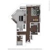 1 bed 1 bath 745 sf Floor Plan 1 bed 1 bath 745 sf Floor Plan at The 6Hundred, Massachusetts