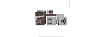 2 bed 1 bath 925 sf Floor Plan at The 6Hundred, Massachusetts, 01608