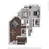 1094 SF 2 bed 2 bath Floor Plan 1094 SF 2 bed 2 bath Floor Plan at The 6Hundred, Worcester, MA, 01608