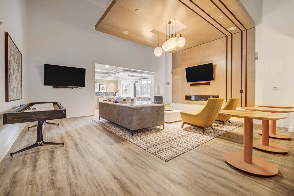 Clubroom with two TV's