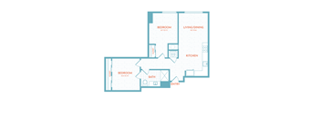 Two Bedroom One Bathroom