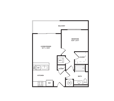 One bedroom one bathroom loft