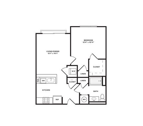 One bedroom one bathroom