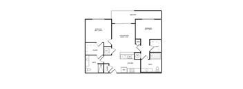 Two bedroom two bathroom