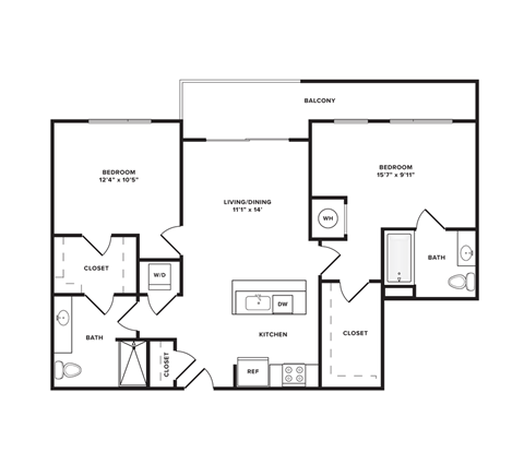 Two bedroom Two bathroom