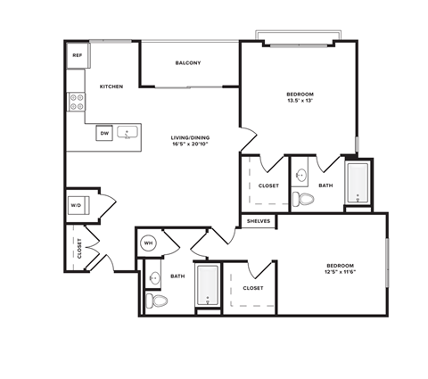 Two bedroom Two bathroom