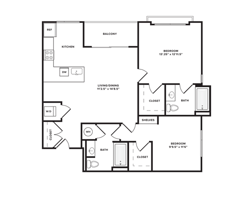 Two bedroom Two bathroom
