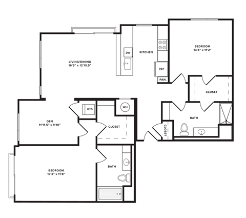 Three bedroom Two bathroom