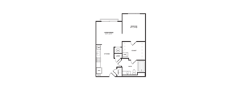 bedroom floor plan | luxury apartments in towson md | the mille brookhaven apartment