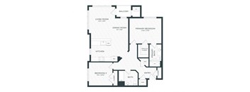 the blueprint floor plan of the residence