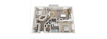 2 bedroom floor plan