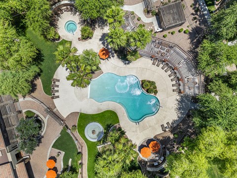Aerial Pool View at Stonebridge Ranch Apartments, Arizona
