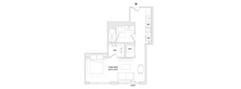 A drawing of a studio