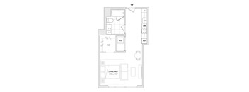 floor plan of a studio