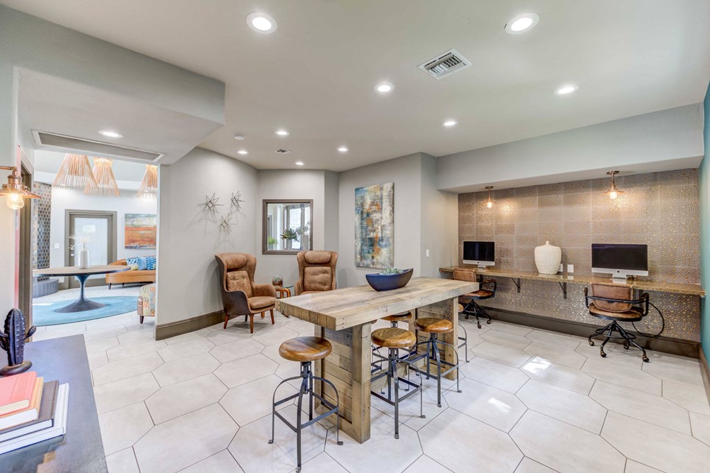 Clubhouse business center