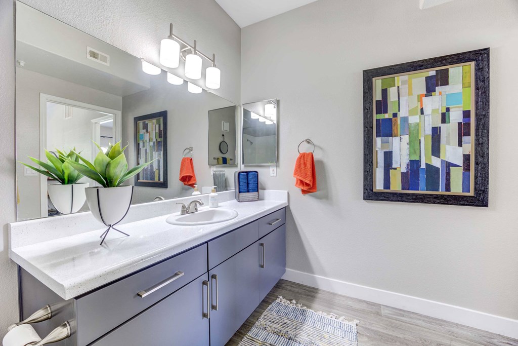 our apartments offer a bathroom with a sink