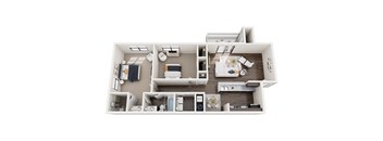 a 3d drawing of a103  1 bedroom  129