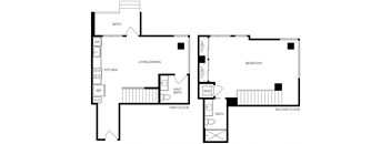 TA4 941 Sq.Ft. Floor Plan at Exhibit at J Town, San Jose, California