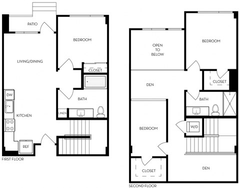 TC1dl 1,309 Sq.Ft. Floor Plan at Exhibit at J Town, California