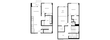 TC2d 1,353 Sq.Ft. Floor Plan at Exhibit at J Town, California, 95112