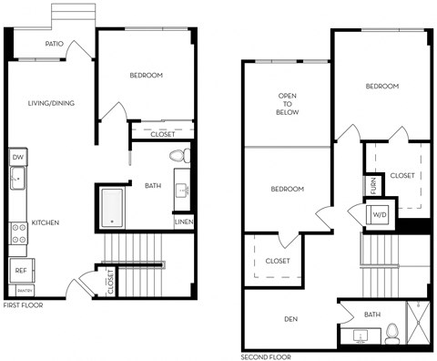TC2d 1,353 Sq.Ft. Floor Plan at Exhibit at J Town, California, 95112