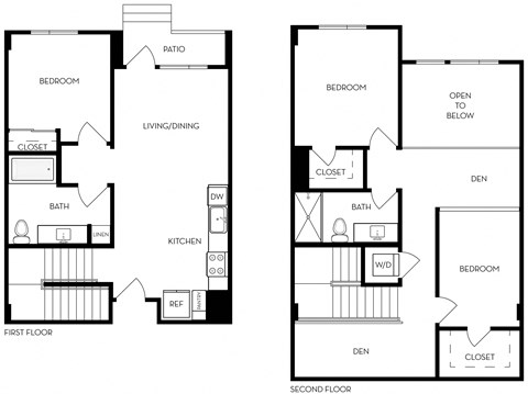TC3dl 1,353 Sq.Ft. Floor Plan at Exhibit at J Town, California