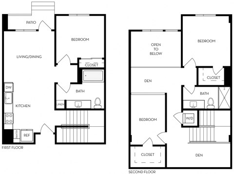TC4dl 1,386 Sq.Ft. Floor Plan at Exhibit at J Town, San Jose, CA, 95112