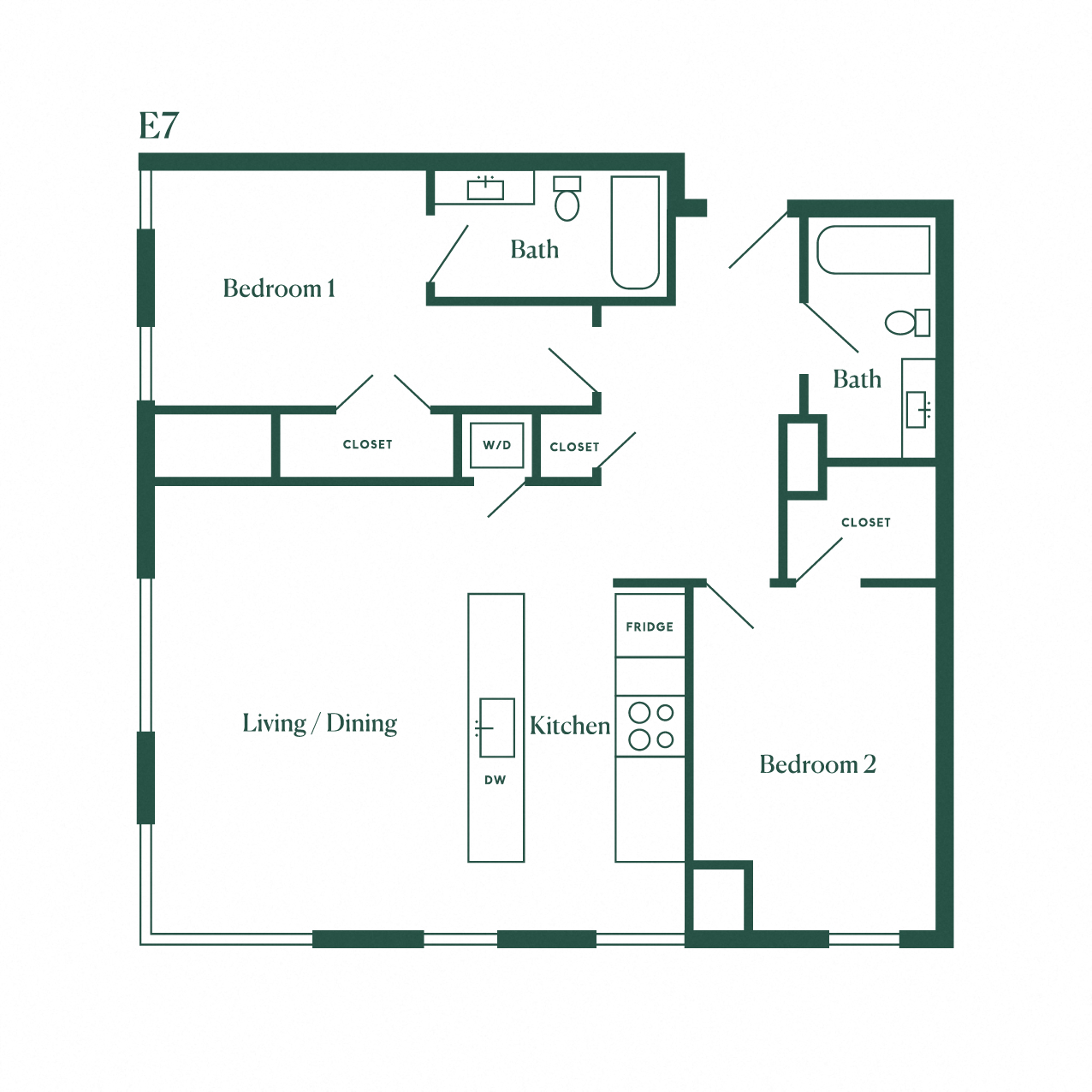 E7 Two Bedroom