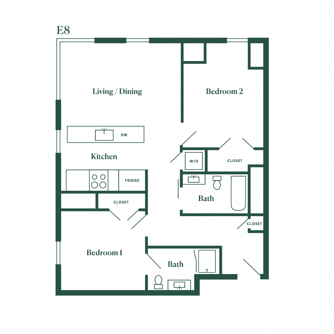 E8 Two Bedroom