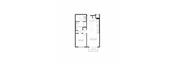 two bedroom floor plan  the residence at stone