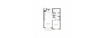 two bedroom floor plan  the residence at stone