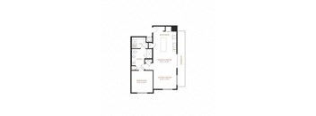 two bedroom floor plan  the residence at stone