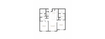 the black and white floor plan of a house