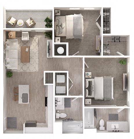 Two bedroom Two bathroom