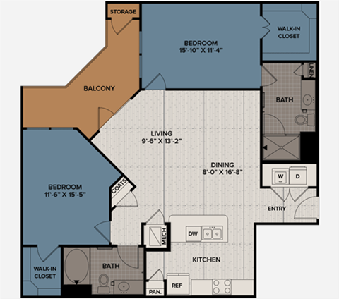 Two bedroom Two Bath