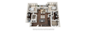 a3 floor plan  the crossings at town square apartments  670 sq ft