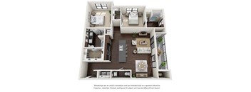 a 2 bedroom192 sq ft floor plan