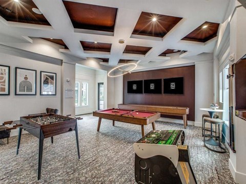 Game Room at The Gregory Apartments, Porter, TX, 77365