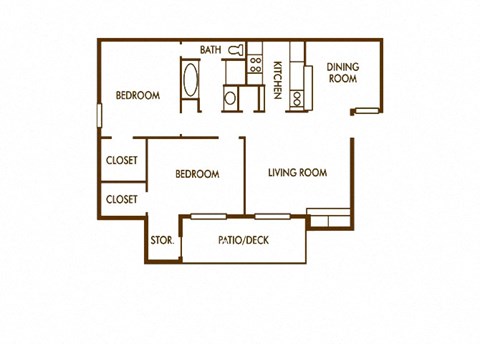 Two Bedroom One Bathroom