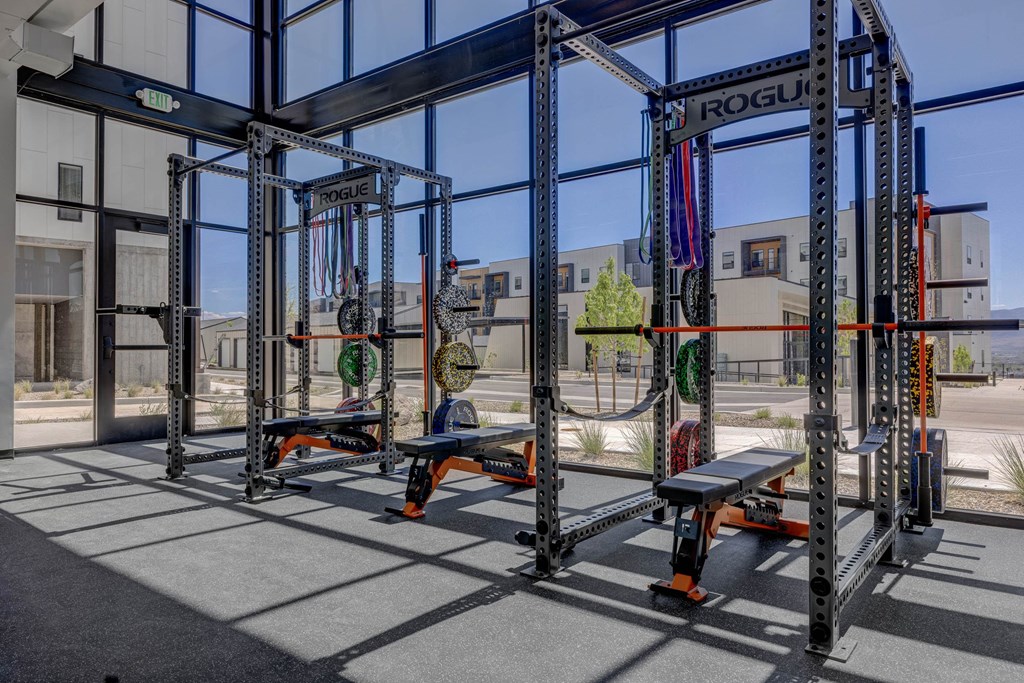 A Rogue gym with a black and orange color scheme.