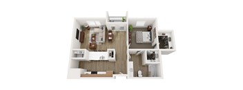 a1 floor plan at the crossings at white rock apartments