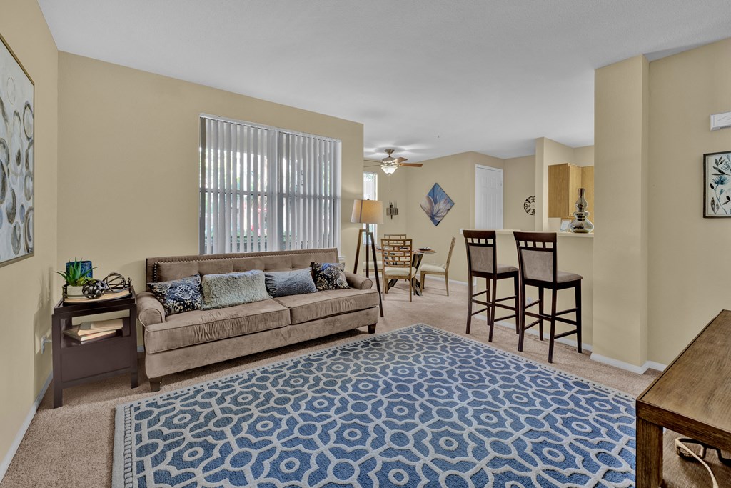 Model Living Room at Terra Vista in Otay Ranch, CA