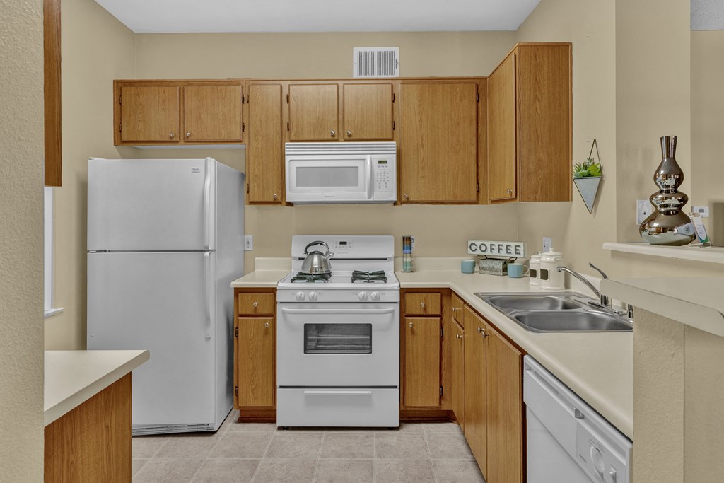 Model kitchen at Terra Vista in Otay Ranch, CA