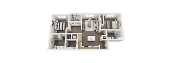 a234  3 bedroom floor plan  460 sq ft  the envoy